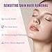 Hair Removal Cream for Women Face Sensitive Skin, Painless Facial Depilatory Cream for Chin Upper Lip Unwanted Hair Remover, 4 Min Fast Hair Removal At Home, 1.69 Fl.oz