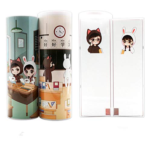 Preisvergleich Produktbild LAOGEFJ Mäppchen Katzenstiftetui Cartoon Schulmaterial