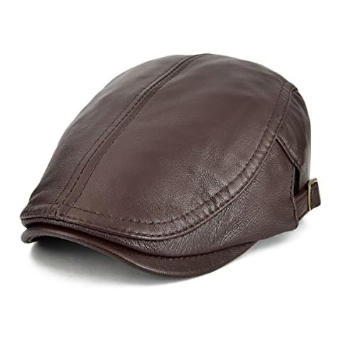 VOBOOM Leather Newsboy Hat Cover