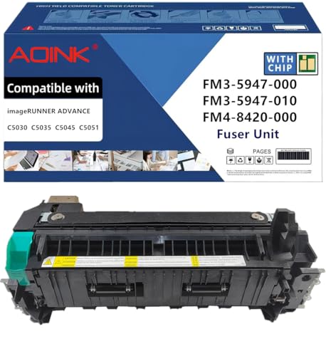 AQINK FM3-5947-000 FM3-5947-010 Fuser Unit Replacement for Canon FM3-5947-000 FM3-5947-010 FM4-8420-000 Fuser Unit Compatible with Canon imageRUNNER Advance C5030 C5035 C5045 C5051 Printers, 110V