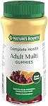 NATURE'S BOUNTY Adult Multi Gummies, Helps to Support Immune Function, Helps Development Of Bones & Teeth, Cherry, Grape & Orange Flavours, 187.5 g