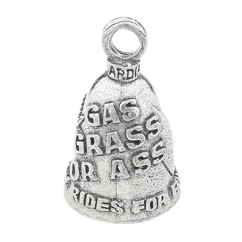 Image of Guardian Bell Good Luck Bell w /Keyring & Black Velvet Bag | Motorcycle Bell | Lead-Free Pewter | Made in USA