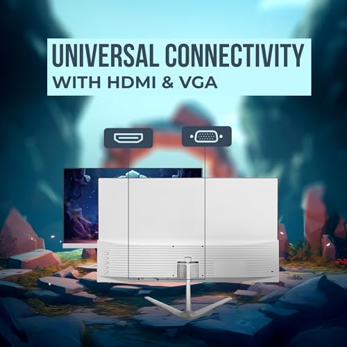 Image of Intex 22 Inch Flat Gaming Monitor | Full HD 1080p | 120Hz Refresh Rate | VA Panel | Frameless Design | Built-in Speakers | HDMI & VGA | Gaming & Office Use