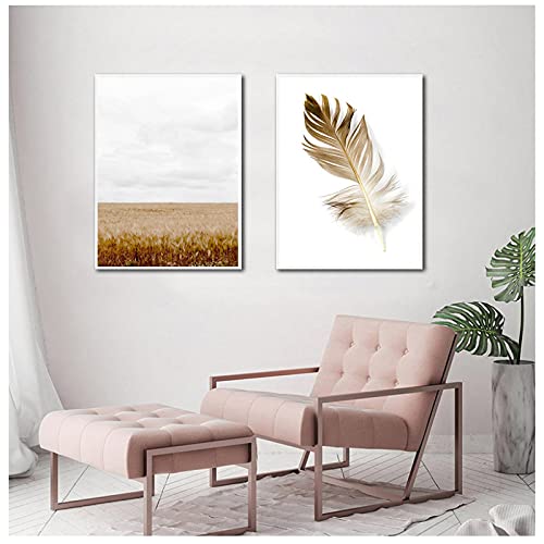 Affiches nordiques plante d'automne beige pour un salon cocooning et chaleureux