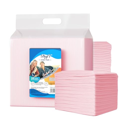 Image of DAFI Disposable Incontinence Bed Pads, 24 inchx 24 inch(400 Count) Thick Underpads, Effective Odor Control Pee Pads, Chucks Pads, Protection for Elderly, Adults, Babies, Pack of 4