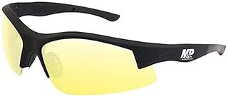 Smith & Wesson M&P Super Cobra Frame Shooting Glasses with No-Slip Rubber, Impact Resistance and Anti-Fog Lenses for Shooting, Working and Everyday Use
