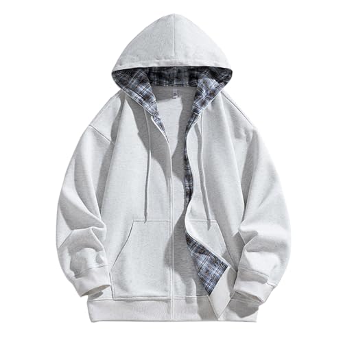 Sweat capuche sport laine zip pour homme contre le froid de l'automne