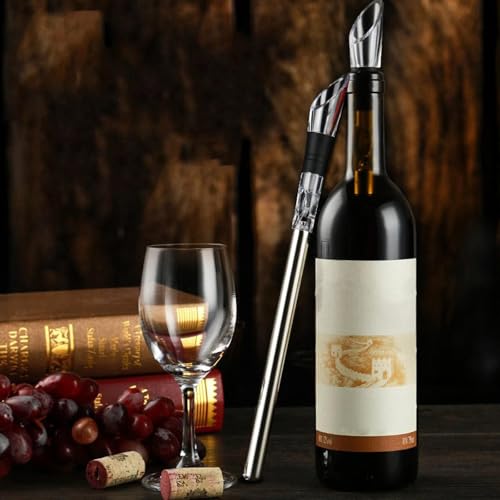 Foto von ZIJANG Weinkühlstab & Ausgießer, Edelstahl Weinzubehör für Rot-/Weißwein