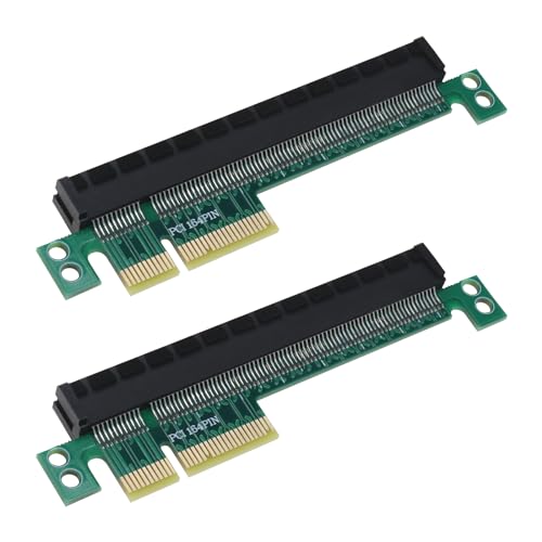 Be In Your Mind 2PCS PCI-E 4X to 16x Expander Converter Riser Card Adapter Male to Female Expansion PCI-E 16X Extension Card Riser Card Protection Card