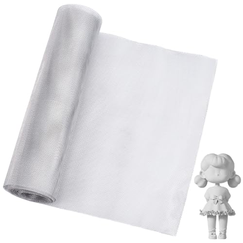 OLYCRAFT Weißes Drahtgeflecht Für Modellierarbeiten 3 m X 30cm Aluminium Drahtgeflecht Für Modellierarbeiten 0.25mm Dicke Aluminium Drahtgeflechtrolle Rostfreies Maschensieb Zum Modellieren