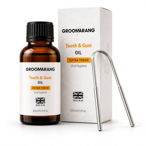 Groomarang Natural Botanical Tooth and Gum Oil with Free Tongue
