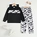 Kxuryueo Boys Clothes 2-Piece Long Sleeve Hoodie and Camouflage Pants Outfits Fall Sets (4-5T)