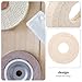 Healvian 6 Inch Polishing Cloth Wheel Buffing Wheel Accessory for Automatic Edge Bander Industrial Use Edge Banding Machine Replacement