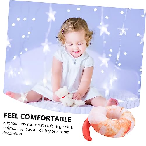 VICASKY Simulation Garnelen Kissen 40cm Weiches üsch Realistisches Garnelen Stofftier Kuschelkissen Für Und Ideal Als Dekokissen Oder