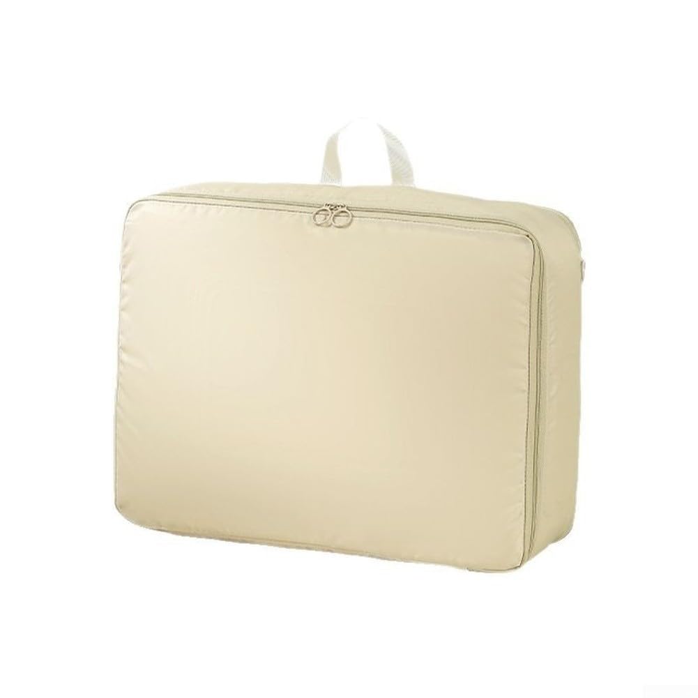 Organizadores de equipaje, bolsas de viaje de compresión expandibles para maleta, almacenamiento de tela Oxford resistente, 40 x 30 cm (gris, tamaño grande)