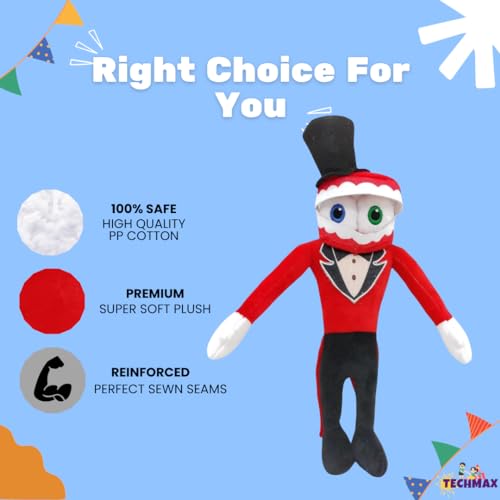 Image of Ring Master Circus Plush Toy Stuffed Animal Plushie Doll Stuffed Plushie Doll Toys Collectible Gifts for Kids Fans Adults Birthday