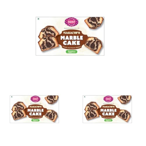 Image of Karachi Bakery Marble Cake, 200 Gram (Pack of 3)