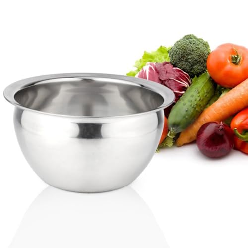 Tazón de cocina acero inoxidable 10 pulgadas con tapa miniatura 5