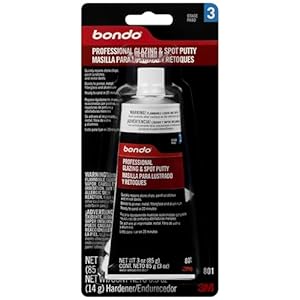 Bondo Professional Glazing and Spot Putty, 00801, 3.0 oz