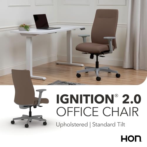 Image of HON Ignition 2.0 Ergonomic Office Chair, Lumbar Support, Desk Chair, Bark