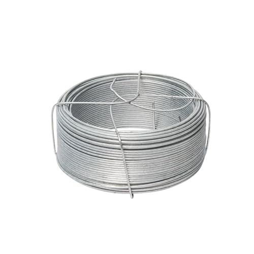 WERKA PRO Fil de Fer galvanisé Bobine 50m avec Support Ø 1,1 mm