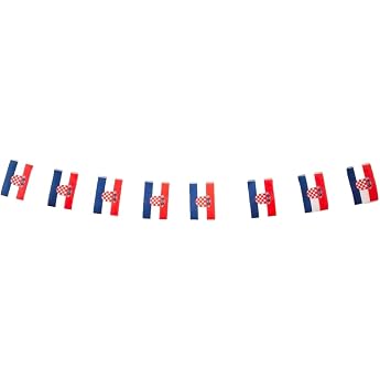 Croatia Flag Pack of 40 Croatia Flag Croatia Garland 11.4 m Croatia Flag Croatia National Flag Croatia 14 x 21 cm for Garden Bars Decorations Croatia