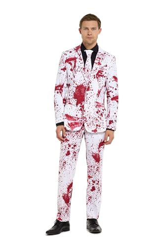 Suitmeister Men's Halloween Costume - Party Costume Suit - Slim Fit - Including Blazer, Pants and Tie