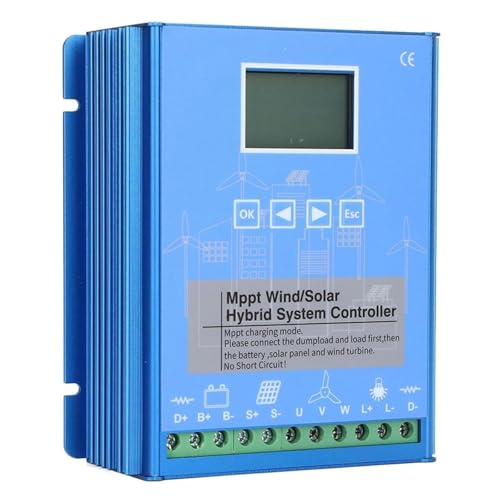 Turbina eólica vertical con controlador MPPT híbrido para carga de batería solar