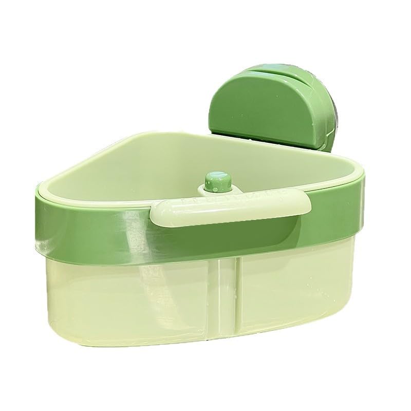 Sieb für Spülbecken Spüle Abflusskorb Küchenspüle Abfluss Korb Suction Cup Sink Corner Rack Multi-Functional Drain Basket Spülbecken Sieb Waschbecken für Küchenabflusskorb Drücken Waschen Organizer