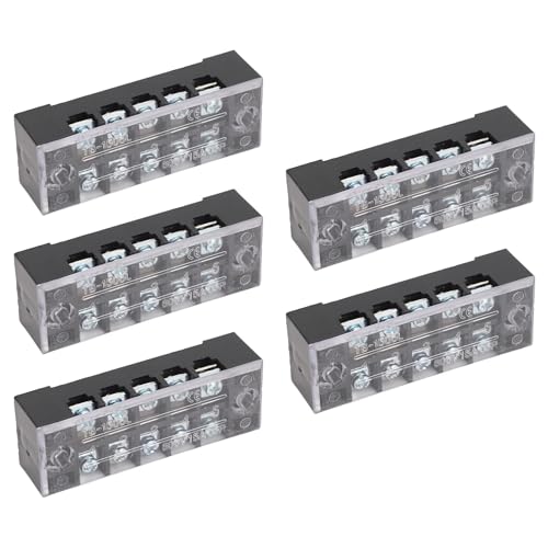 Bloc de distribution d'énergie 600V 15A à vis pour circuit