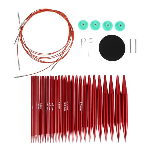 Aiguilles à tricoter circulaires pour couverture et moments de détente créative