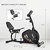 ONETWOFIT Recumbent Exercise Bike for Seniors and Adults, Indoor Stationary Bikes w 8 Level Resistance, LCD Monitor, Adjustable Seat, Cycling Fitness Equipment for Home Cardio Training 300 LB Capacity