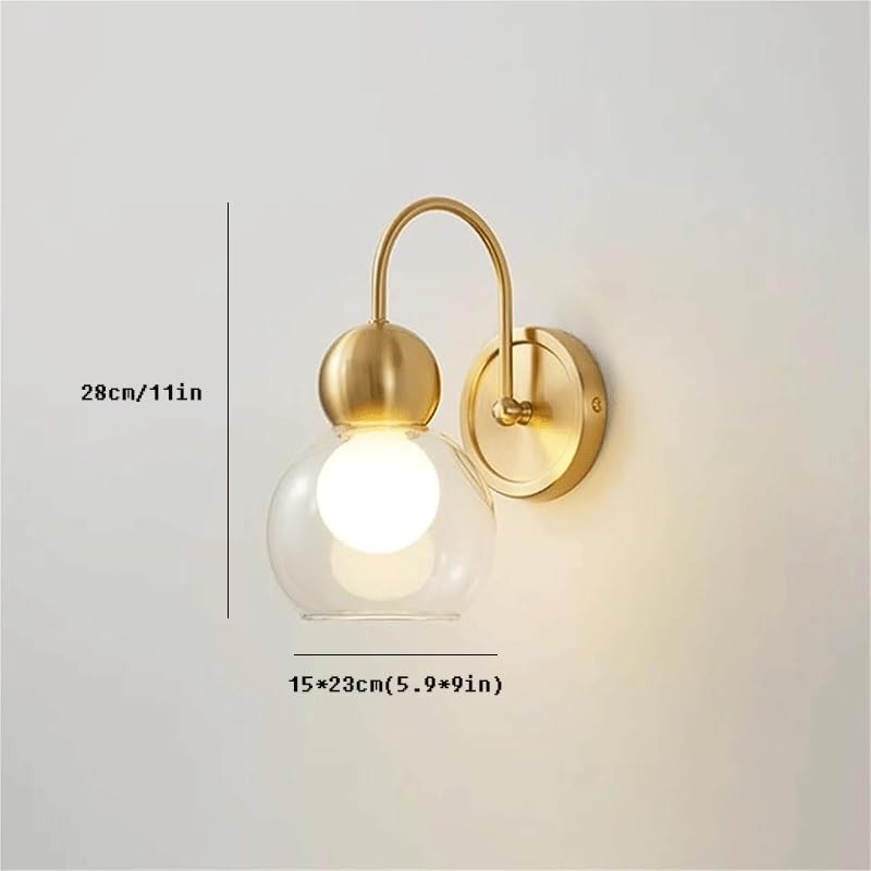 Applique murale cuivre anti-éblouissement avec douille E27 durable - 7