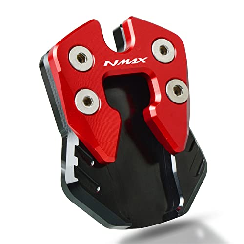 �T�C�h�X�^���h���� �ɓK�����郄�}�n NMAX125 NMAX155 N MAX N-MAX 155 ���[�^�[�T�C�N��CNC�T�C�h�X�^���h�p�b�h�v���[�g���L�@�T�|�[�g�G�N�X�e���V�����p(Black Red)