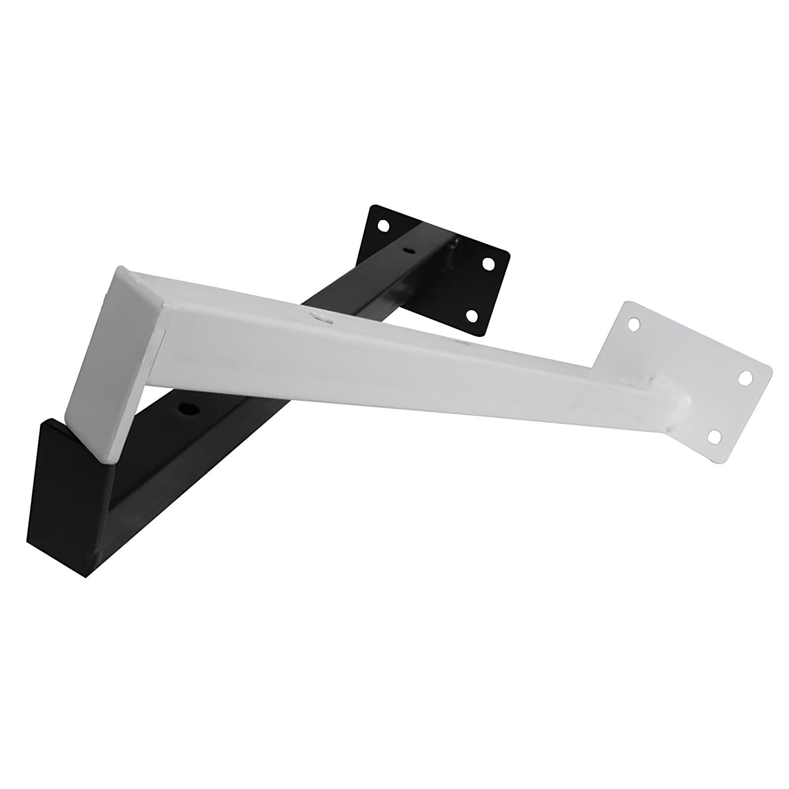 2 Supporti per Scaffali, da 25cm 30cm 35cm 40cm 50cm, Reggimensola a Scomparsa, Reggi Mensola da Muro, Staffe per Mensole Pesanti con Viti(Black,40cm/15.75in)
