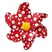 Produktbild CIM Fahrrad-Windmühle - Moulin Velo 12cm - RED Dots - Windrad Ø12cm - Windspiel für alle Fahrräder, Roller, Dreiräder, Laufräder, Kinderwagen und Buggys