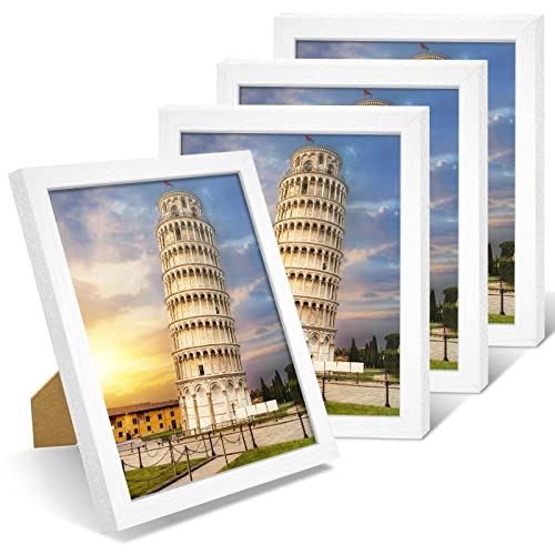 Nacial Picture Frames 8.5X11 Inch Set Of 4, Photo Frame Display 8.5X11 Photo Without Mat, Diploma Frame Certificate Document Frame For Wall Or Tabletop #TOP16