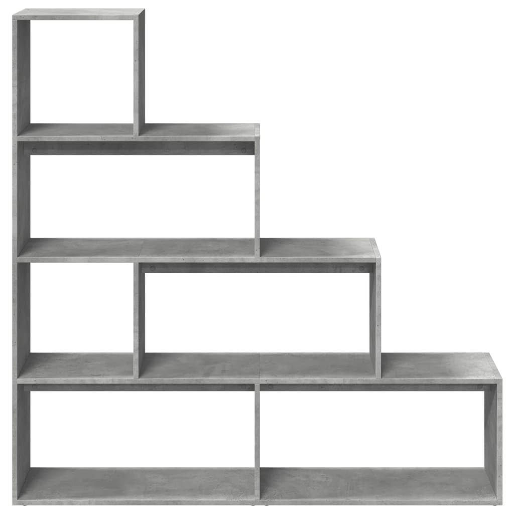 Beton - Estantería de 4 niveles (143,5 x 29 x 143,5 cm), color
