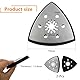 2 Stück Schleifplatte Dreieck 93 mm Multitool Schleifplatte Dreieckschleifer Zubehör Schleifen und Polieren für Holz Hartplastik Metall Entrosten