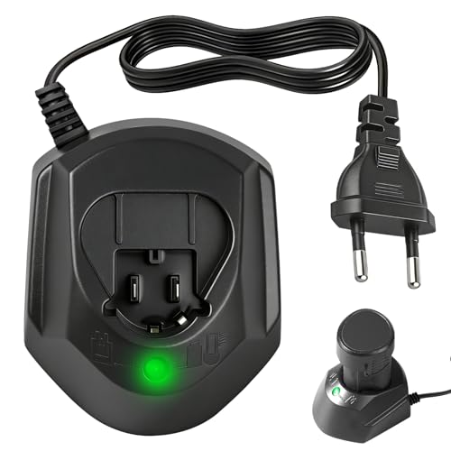 10,8 V-12 V Cargador Batería de Litio para Bosch BAT411 BAT412 BAT413 BAT414, Batería Cargador rápido Compatible con Bosch AL1115CV AL1130CV, Adaptador de Repuesto con Indicador LED, Conectar y Usar