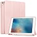 MoKo Case Fit iPad Pro 9.7 with Apple Pencil Holder - Slim Lightweight Smart Shell Stand Cover Case with Auto Wake/Sleep Fit Apple iPad Pro 9.7 Inch 2016 Release (A1673/A1674/A1675) - Rose Gold