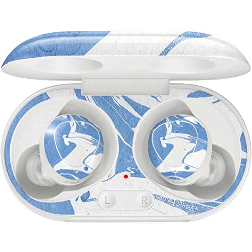 Skinit Decal Audio Skin Compatible with Galaxy Buds+ - Officially Licensed Originally Designed Marbleized Blue Design
