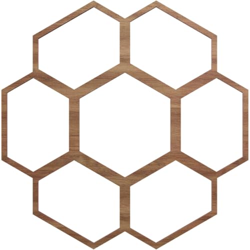Image of Ekena Millwork 16 inchOD x 5 5 /8 inchID x 3 /8 inchT Florin Wood Fretwork Pierced Ceiling Medallion, Walnut