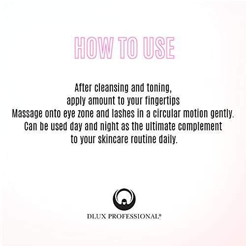 Dlux Professional - Advanced Enhancing Grow Treatment Serum For Eyelash, Eyebrow, Skin Booster From Lash Lift, Brow Lamination | Lash, Brow Enhancer, Longer, Fuller, Thicker By Organic Keratin Pigment #TOP5