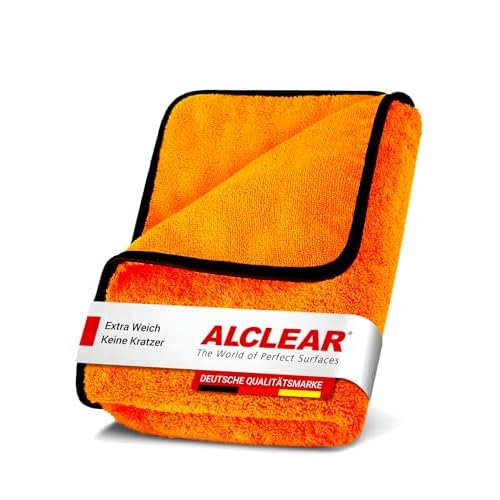 9520 original ALCLEAR orange baby extrem saugfähiges Mikrofaser Auto Trockentuch 90x60 cm