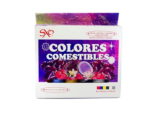 SXO Fun Color edible Lub 6 units, varios sabores - Hecho en México.