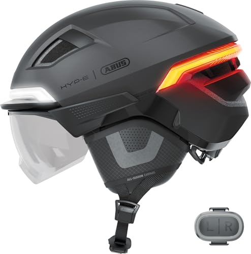 ABUS Casque de vélo HYP-E ACE - avec feu avant, feu...