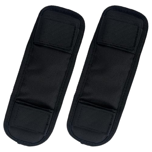 2 PCS Soft Shoulder Strap Pad, Ultra Comfortable Shoulder Pads for Bag Straps,Breathable & Durable Backpack Strap Pads (Black)