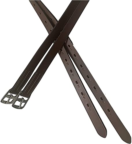 Lussoro Horse Leather Stirrups Brown For Horse Full Size #TOP2