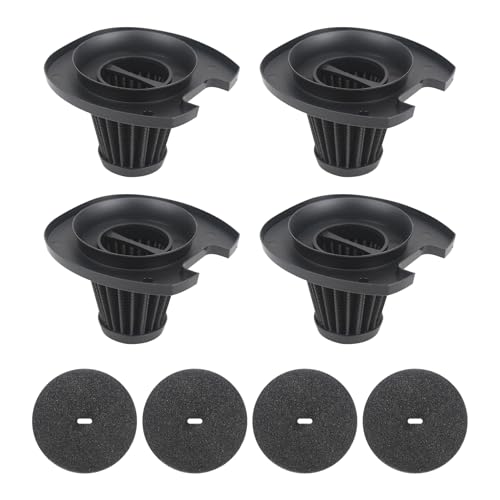 CPAI Replacement Filter Compatible with Dirt Devil EV1426CS EV1520CT 3-in-1 Lightweight Corded Stick Vacuum (4 HEPA Filter 4 Foam Filter)